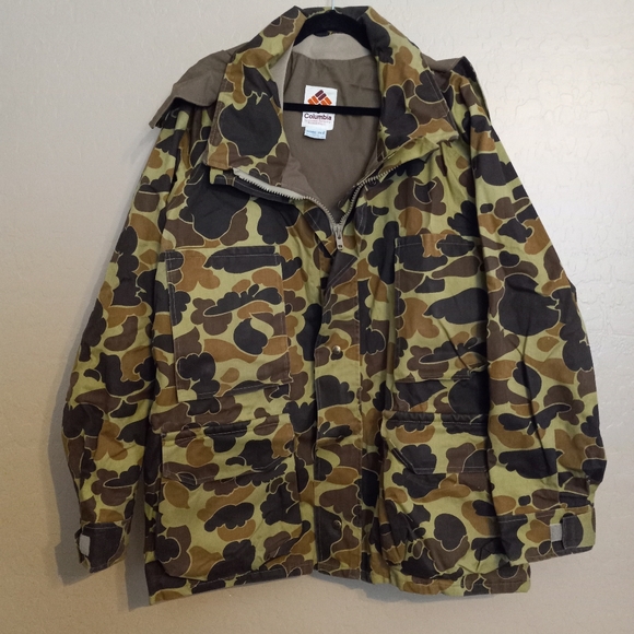 Vintage Columbia Duck Camo Jacket Coat Parka Gore-tex Men's XXL Camouflage USA - Picture 1 of 15